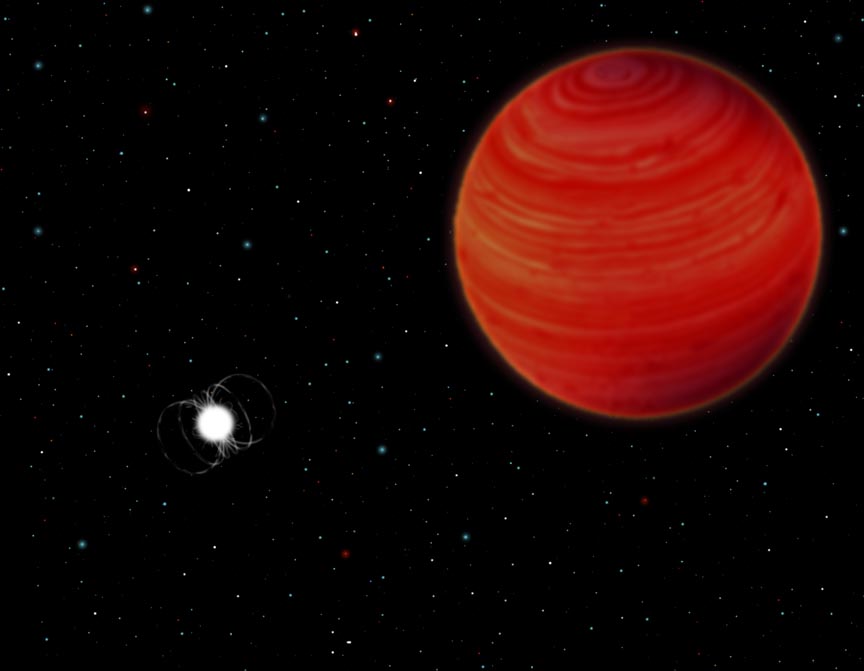 Three-telescope interferometer shows patchy red giants are common fate of stars like Sun